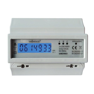Compteur électrique Velleman blanc